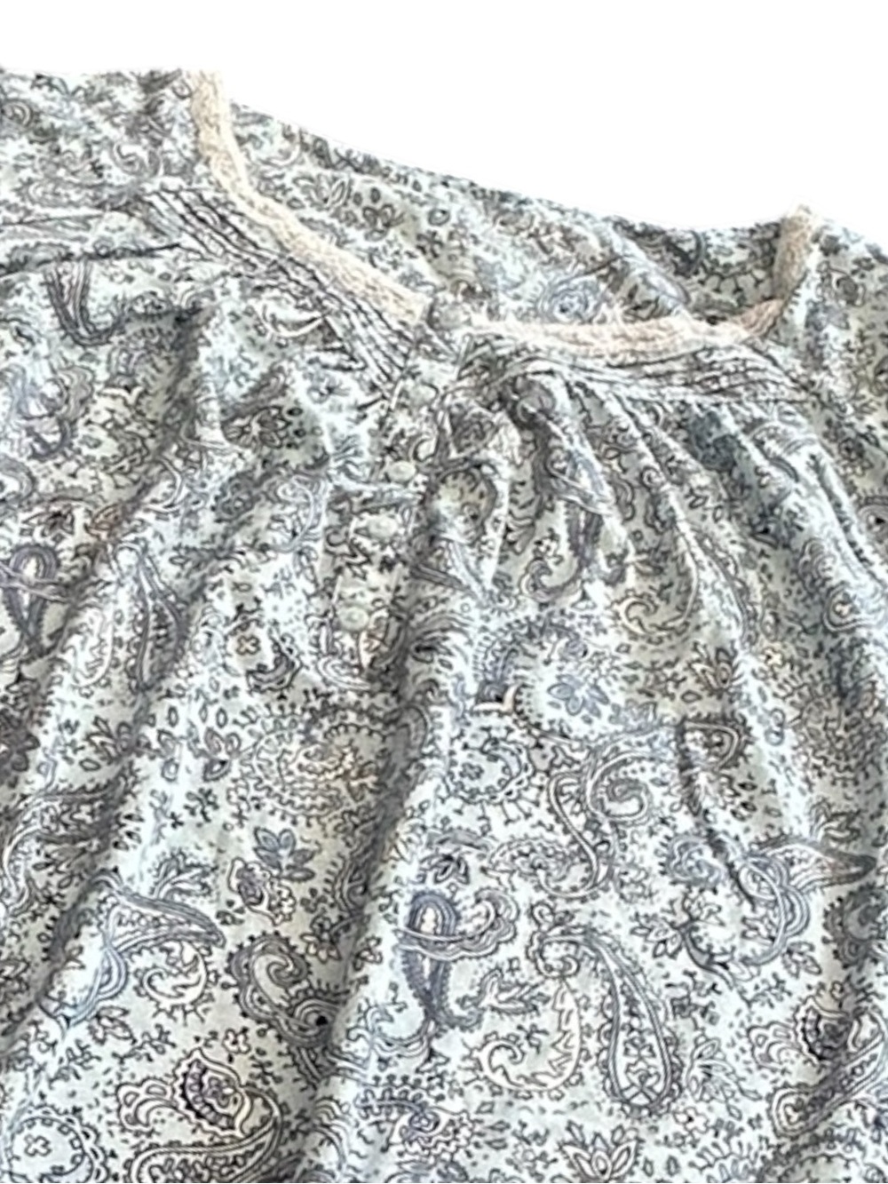 Croft & Barrows Nite Gown Sleep Shirt Paisley Blue SZ XXL NWT Pajamas Cottagecor - Picture 3 of 12